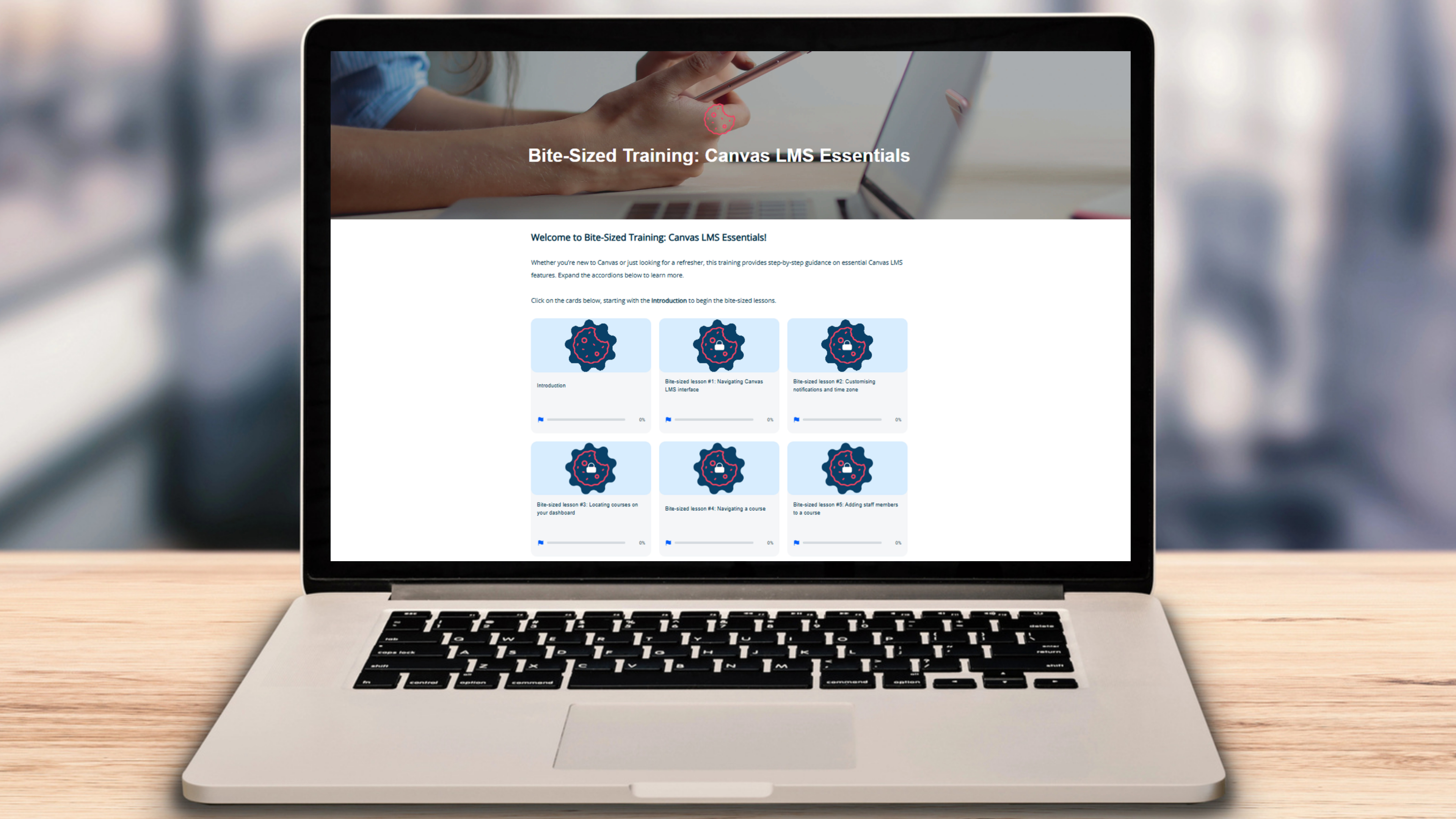 Canvas LMS training for internal staff
