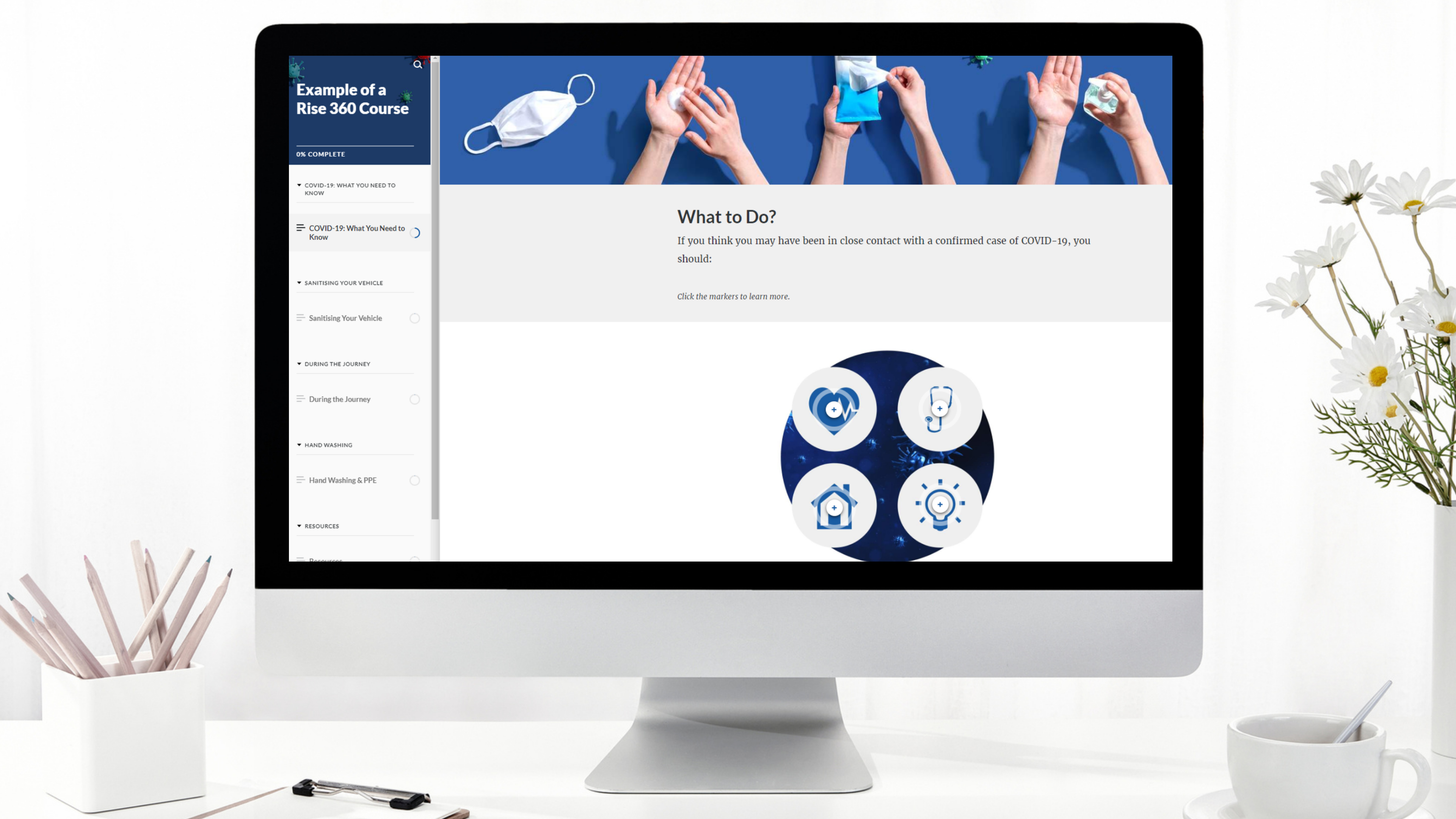 Selected Articulate 360 projects for airport professional training